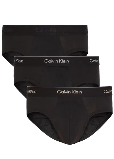 Calvin Klein Icon Stretch-cotton Briefs In Black