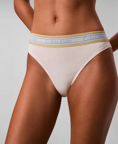 Calvin Klein Icon Tanga Cut Panties In White