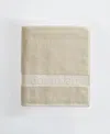 Calvin Klein Iconic Cotton Jacquard Bath Towel, 56" X 30" In Neutral