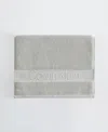 Calvin Klein Iconic Cotton Jacquard Hand Towel, 30" X 16" In Gray