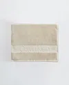 Calvin Klein Iconic Cotton Jacquard Hand Towel, 30" X 16" In Nude