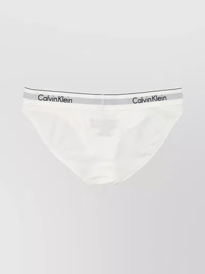 Calvin Klein Iconic Cotton Logo Bikini In White