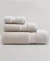 Calvin Klein Iconic Cotton Terry 3 Piece Bath Towel Set In Wheat Beige
