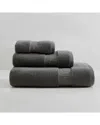 Calvin Klein Iconic Cotton Terry 3pc Towel Set In Gray