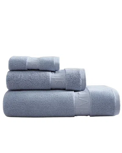 Calvin Klein Iconic Cotton Towel Set In Gray