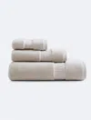 Calvin Klein Iconic Solid Towel Set In Neutral