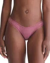 Calvin Klein Cotton Form Bikini Underwear Qd3644 In Deep Mauve