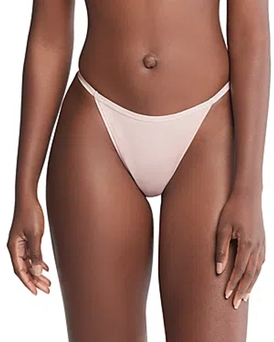 Calvin Klein Ideal Micro Low Rise String Thong In Subdued