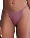 Calvin Klein Women's Ideal Micro String Bikini Underwear Qd5176 In Mauve