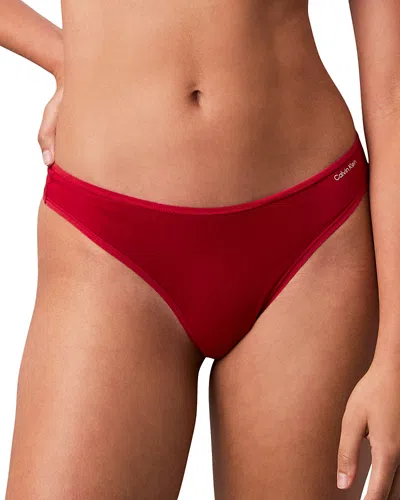 Calvin Klein Ideal Thong In Red