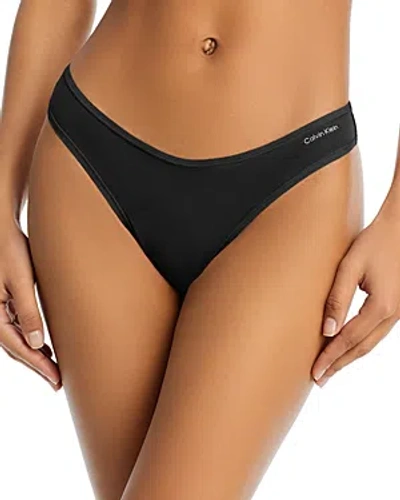 Calvin Klein Ideal Thong In Black