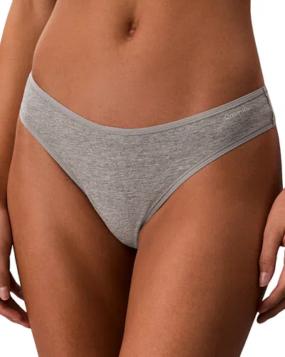 Calvin Klein Ideal Thong In Gray