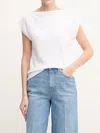 Calvin Klein Crew Neck Top In White