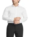 Calvin Klein Men's Tech Poplin Button-down Shirt In White