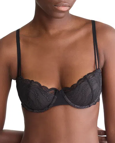Calvin Klein Essentials Light Lace Underwire Bra In Black