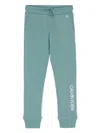 Calvin Klein Institutional Logo-print Cotton Track Pants In Green