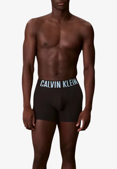 Calvin Klein Intense Power Logo Boxers - Set Of 3 In Black