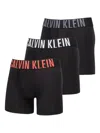 Calvin Klein Intense Power Logo-waistband Boxers (pack Of Three) In Black