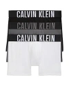 Calvin Klein 3-pack Intense Power Microfiber Boxer Briefs In 549 Black/