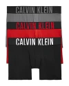 Calvin Klein Intense Power Logo Waistband Micro Boxer Briefs, Pack Of 3 In Lxo Black/grey