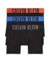 Calvin Klein Intense Power Logo Waistband Micro Boxer Briefs, Pack Of 3 In Mdj Black