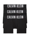 Calvin Klein Intense Power Logo Waistband Micro Boxer Briefs, Pack Of 3 In Ub Black/