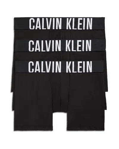 CALVIN KLEIN INTENSE POWER LOGO WAISTBAND MICRO BOXER BRIEFS, PACK OF 3