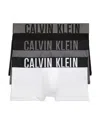 Calvin Klein Assorted 3-pack Performance Microfiber Trunks In Black/