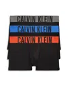 Calvin Klein Intense Power Logo Waistband Micro Low Rise Trunks, Pack Of 3 In Black Multi