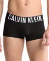Calvin Klein Assorted 3-pack Performance Microfiber Trunks In Black/syrah/sand Trap Brown