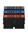 CALVIN KLEIN INTENSE POWER LOGO WAISTBAND MICRO LOW RISE TRUNKS, PACK OF 3