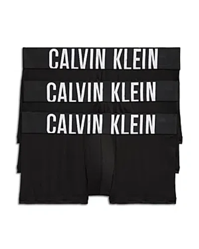 CALVIN KLEIN INTENSE POWER LOGO WAISTBAND MICRO LOW RISE TRUNKS, PACK OF 3