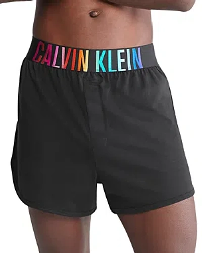 Calvin Klein Intense Power Lounge Sleep Shorts In Ub1 Black