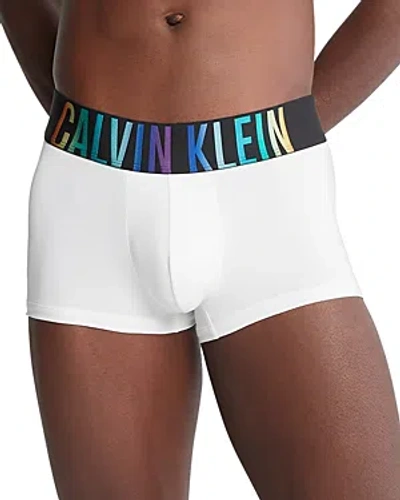 Calvin Klein Intense Power Micro Low Rise Trunks In 100 White
