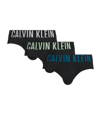Calvin Klein Intense Power Microfibre Stretch Hip Briefs In Black
