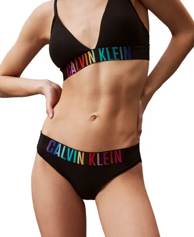 Calvin Klein Intense Power Pride Cotton Bikini Underwear Qf7835 In Black