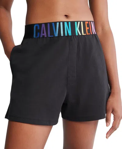 Calvin Klein Intense Power Pride Lounge Short Qs7194 In Black
