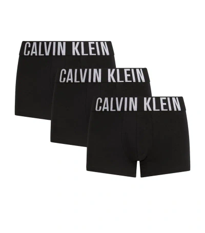 Calvin Klein Intense Power Trunks (pack Of 3) In Black