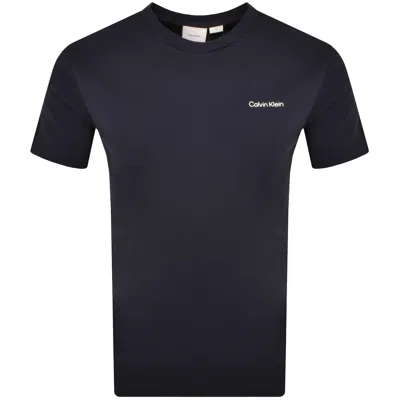 Calvin Klein Interlock T Shirt Navy