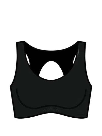 Calvin Klein Invisible High Impact Performance Sports Bra In Black