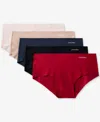 Calvin Klein Invisible Hipster 5-pack Qd3557 In Multi