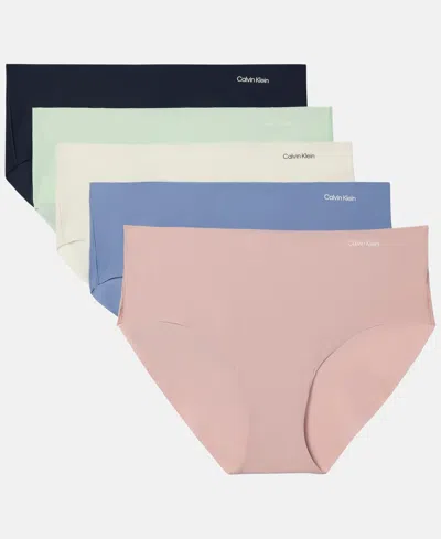 Calvin Klein Invisible Hipster 5-pack Qd3557 In Multi