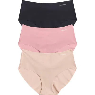 Calvin Klein Invisibles 3-pack Hipster Briefs In Multi