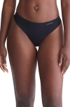 Calvin Klein Invisibles 3-pack Thongs In Plum