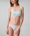Calvin Klein Invisibles Comfort Lightly Lined Retro Bralette Qf4783 In Moonlight Jade