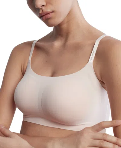 Calvin Klein Invisibles Comfort Lightly Lined Retro Bralette Qf4783 In Nymphs