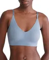 Calvin Klein Invisibles Comfort Lightly Lined Triangle Bralette Qf5753 In Flint Stone