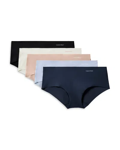 CALVIN KLEIN INVISIBLES HIPSTER BRIEFS, PACK OF 5