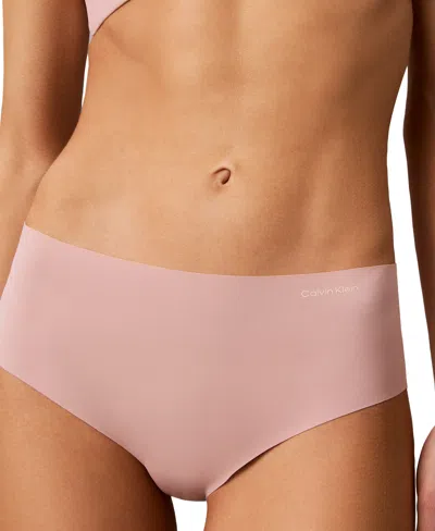 Calvin Klein Invisibles Seamless Microfiber Stretch Hipster Panty, Qd5414 In Subdued