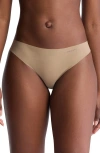 Calvin Klein Invisibles Thong In Cafe Fun